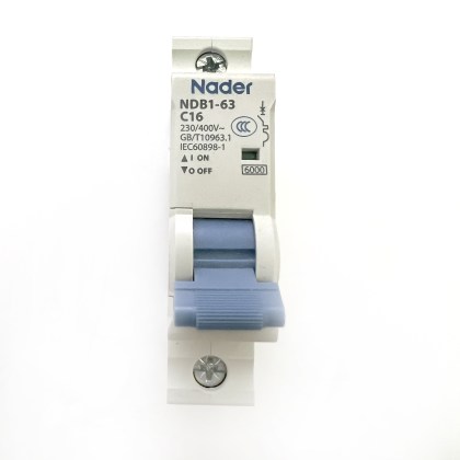 Nader NDB1-63 C16 16A 16 Amp MCB Circuit Breaker Type C